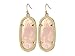 Kendra Scott "Signature" Elle Gold plated Rose Quartz Drop Earrings