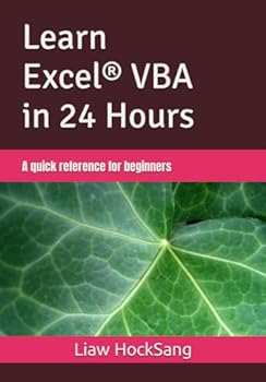 Paperback Learn Excel® VBA in 24 Hours: A quick reference for beginners Book