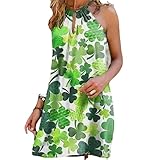 Photo Gallery ruig - abito estivo da donna, con scollo rotondo, senza maniche, casual, con gonna a trapezio, elegante, verde 02., m Photo Gallery ruig - abito estivo da donna, con scollo rotondo, senza maniche, casual, con gonna a trapezio, elegante, verde 02., m