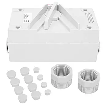 Waterproof Isolator Switch, 3P Isolator Switch IP65 Electricity Use with Accessories Isolator Switch, 20A/35A/63A for Laboratory Equipment Industrial Instrument(CF-3P20A)
