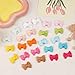 CÉLLOT 40Pcs Baby Snap Hair Clips Grosgrain Ribbon Tiny Baby Bows in 20 Colors for Infant Toddlers Fine Thin Hair (Twin Style)