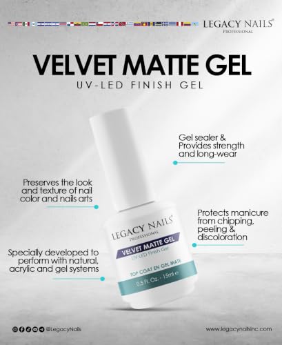 Legacy Nails Perfect Matte Gel 0.5 oz miniatura 3