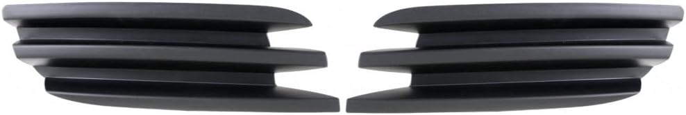 For Chrysler Town and Country 2008 2009 2010 Fog Light Cover Driver Side and Passenger Side | Pair | Front | Matte Dark Gray | CH1038108, CH1039108 | 5113221AA, 5113220AA