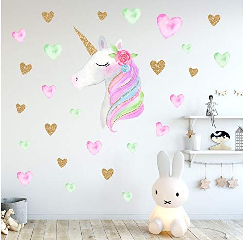 Enlegend Creative New Unicorn Wall Sticker (D)