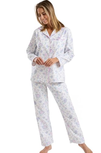 Pyjama en coton brossé chaud Marlon femme pour stopper le froid nocturne avec style