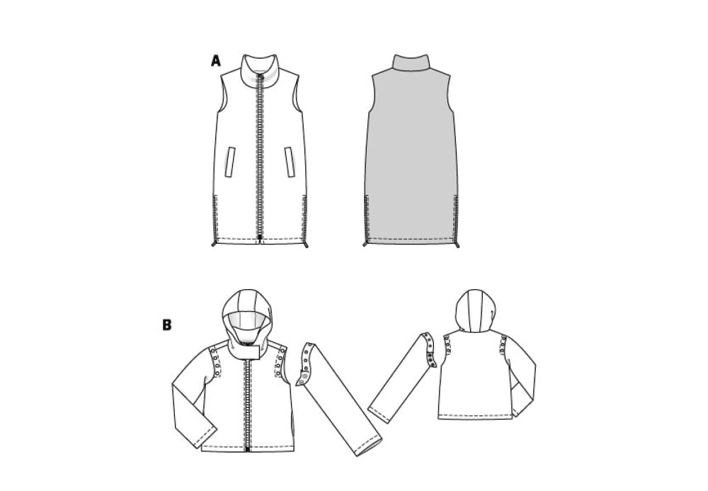 Burda Style Sewing Pattern B5869 Misses' Waistcoat & Jacket, Multicolour, 8-20 (34-44) - Image 4