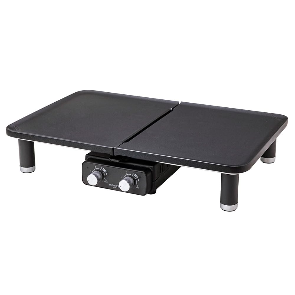 Amazon | evercookDECO ホットプレート DUO GRILL 温度調節機能付き