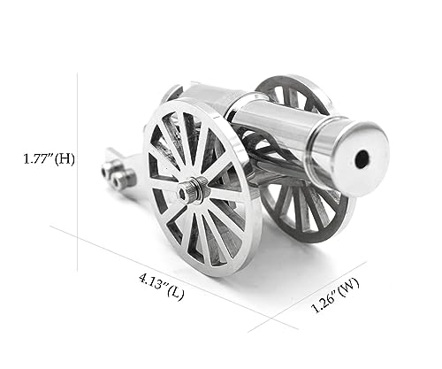 Zhou-long Mini-Napoleon-Kanonen-Modell, Metall-Nachbildung, Desktop-Dekoration und Sammlerstücke