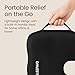 Sleepavo Office Chair Cushion - Seat Cushion for Tailbone Pain Relief - Butt Pillow for Coccyx, Sciatica, and Lower Back Pain - Orthopedic Chair Pad for Lumbar Support in Office Desk, Car, Airplane