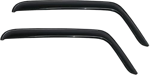 Miniatura 2 de Deflector de viento para ventana lateral, 2 protectores de lluvia con cinta de canal, visera de ventana para Jeep Wrangler JK 2007-2018 modelo de 2