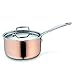 Produktbild Kela 11146 Stielkasserolle mit Deckel, 3-Schicht Kupfer, Induktionsgeeignet, 20 cm Durchmesser, Stratum, Kupfer