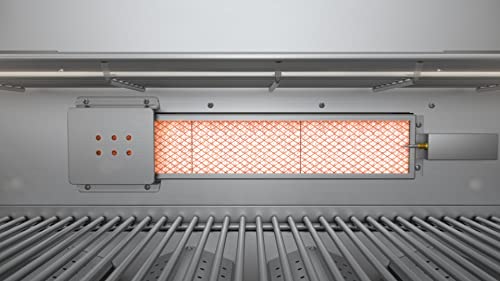 Mont Alpi Mai805-Bss90 44-Inch 6-Burner 115000 Btu Deluxe Black Stainless Steel 90 Degree Outdoor Kitchen Gas Island Grill W/ Infrared Side Burner Rotisserie Kit + Storage Drawers & Cabinets #TOP4