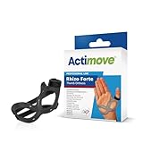 Actimove Professional Line Rhizo Forte Thumb Orthosis –Thumb Brace for Osteoarthritis, Skier’s Thumb, Rheumatoid Arthritis, Sprains – Patented Design – Right Hand – Black, Small