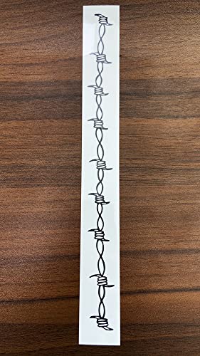 Barbed Wire Temporary Tattoo, Large Barb Wire Tattoo Pamela Anderson Costume Black Fake Tattoos for Halloween Men Women Guys Body Art, 9-Sheet - Thumbnail 2