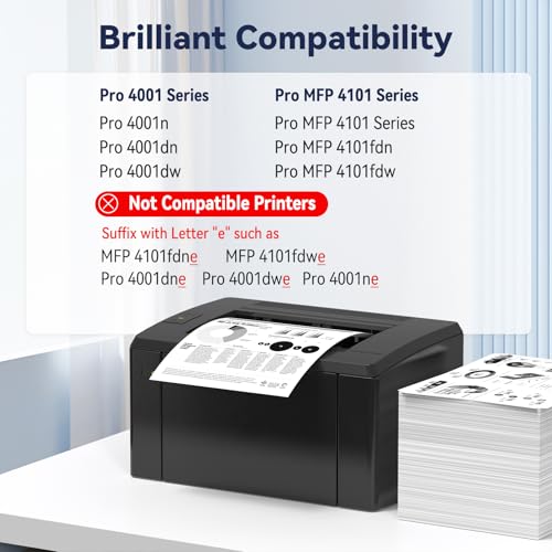 Image of 148A W1480A Black Toner Cartridge Replacement for hp 148A Toner Works with HP Pro 4001n 4001dn 4001dw MFP 4101 4101fdw 4101fdn Printer Ink (with Chip, 2 Pack)