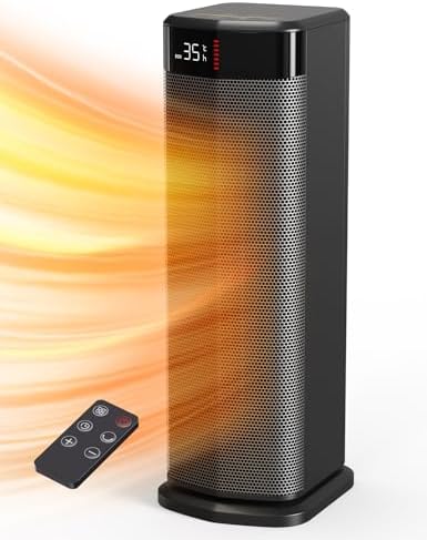 Chauffage d'appoint, 90°Oscillation 2000W PTC Radiateur Electriqu...