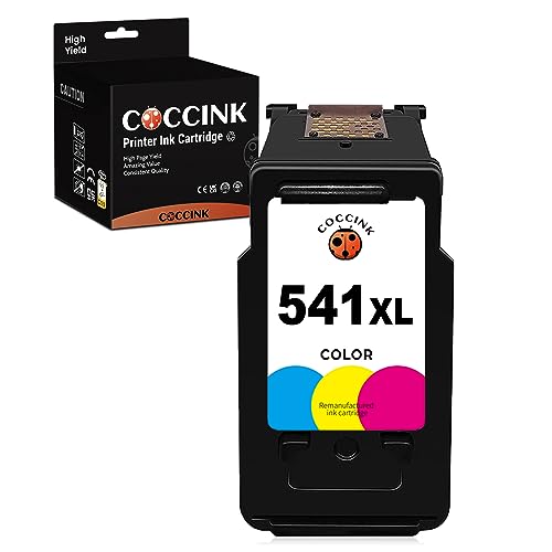 COCCINK CL-541 XL Colour Printer Ink Cartridges Replacement for Canon 541XL Compatible with TS5150 TS5151 MG3650s MG3650 MG4250 MX475 MG3600 MX535 MG3250 MG3550 High Yield Colour