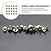 Vaguelly 20Pcs Snare Drum Screws Lug Claw Hooks DIY Bass Jazz Mounting Screws Replacement Drummer Screws Accessories (Golden)
