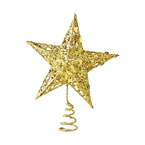 topo de árvore de natal,Topper de árvore de natal para árvore de natal 6 polegadas iluminado star tr