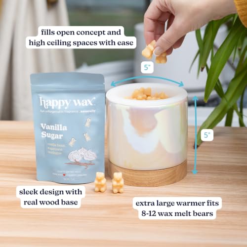 Image of Happy Wax Iridescent Pink Mod Max XL Warmer - Our Largest Warmer Ever! - Perfect for Great Rooms & Open Concept Spaces - for use with Scented Wax Melts