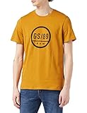 Ajuste: normal G-STAR RAW Gs89 Graphic Camiseta, Amarillo (Vulcan 336-3399), M para Hombre