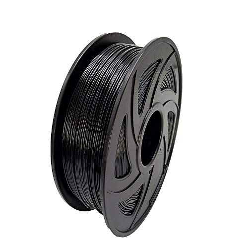 LEE FUNG PETG 3D Printer Filament 1.75mm,1kg (2.2lbs) Spool, Dimensional Accuracy +/- 0.05 mm Black