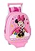 Safta Mochila con Diseño 3D y Carro 705 de Minnie Mouse, 270x100x320mm, Rosa Claro, M (M020H)