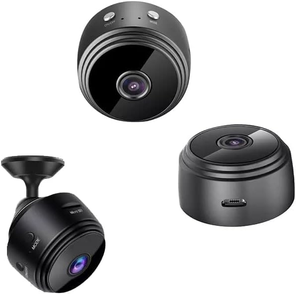 Câmera de Segurança Mini A9 Original Sem Fio - Visão Noturna, Sensor de Movimento e Base Magnética - Monitoramento 24h em Full HD 1080p