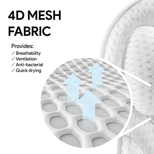 Comfortable Bathtub Pillow For Tub, Bath Pillow For Neck & Back Support With Strong Suction Cups & Hook, Soft Spa Pillow For Luxurious Bathing, Hot Tub Pillow Made With Soft Mesh For Maximum Pleasure #TOP2