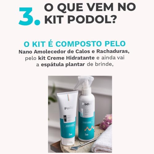 Podol Use Foots Kit Spa Dos Pes Com Ureia Amolecedor E Hidratante Profissional
