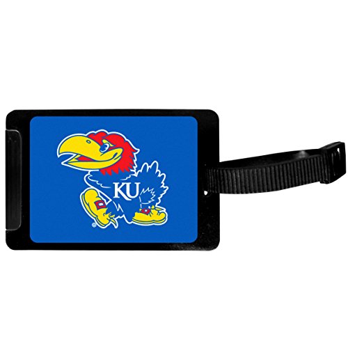Siskiyou NCAA Kansas Jayhawks Luggage Tag Black, 3.25"
