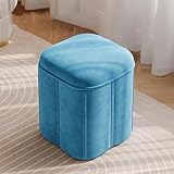 pouf gris et blanc Robuste et durable: Construit avec des matériaux de haute qualité, l'ottoman de stockage fournit un soutien fiable et une utilisation durable. Grâce à son cadre robuste, l'ottoman de stockage peut être une pièce fiable dans les salons, les chambres à coucher ou les entrées.