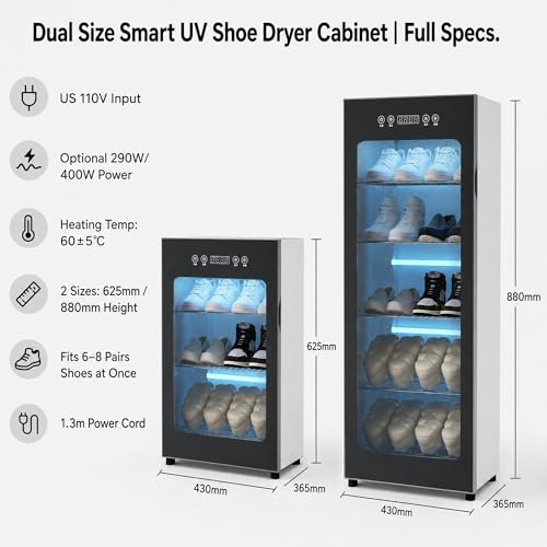 Secador Comercial de Calzado 60°C con Ventiladores Doble miniatura 2
