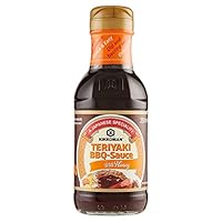 Kikkoman, Salsa Teriyaki BBQ con Miele, Salsa Marinata di Alta Qualit&agrave;, a Base di Salsa di Soia, Salsa Agrodolce, Adatta per Insaporire Carne e Verdure alla Griglia, Bottiglietta da 250 ml