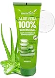 MIRACLAlR Aloe Vera Gel | 100% Pure Aloe Gel for Face, Body & Sunburn Relief, Aloe Vera for Burns - Durable Moisturizing Hydrating Soothing, Squeeze-on Mask, Made in Korea, Travel Size, 8.79 oz