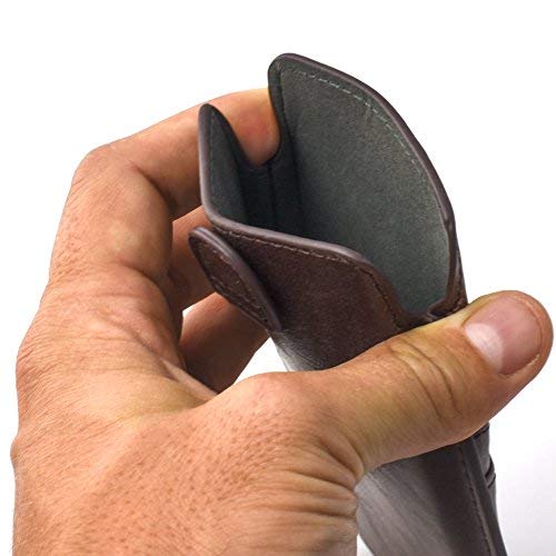 Dockem Provincial Wallet Sleeve For Iphone 11 Pro, Iphone Xs & Iphone X: Ultra Slim Vintage Synthetic Leather Cover With 2 Card Holder Slots: Professional Executive Pouch Case [Brown] #TOP5