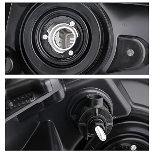 M-Auto Oe Style Headlights Assembly Pair For Passenger&Driver Side Replacement For 04-15 Nissan Titan / 2004 2005 2006 2007 Armada, Lh&Rh Chrome Housing Clear Lens Clear Corner Headlamps #TOP5