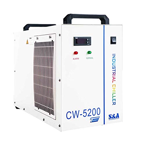 S&A Genuine CW-5200DH (Upgraded 5200DG) Water Chiller for CO2 Laser Engraving Cutting Water Cooling S&A Genuine CW-5200DH (Upgraded 5200DG) Water Chiller for CO2 Laser Engraving Cutting Water Cooling