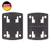 Produktbild Richter Adapter 4-Loch Rastersystem auf Rückseite, 4 Schraublöcher auf Vorderseite