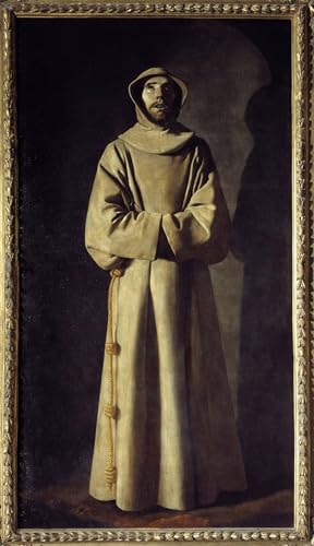 Peinture Poster Impression de Haute Qualité : L'Extase de Saint François par De Zurbaran