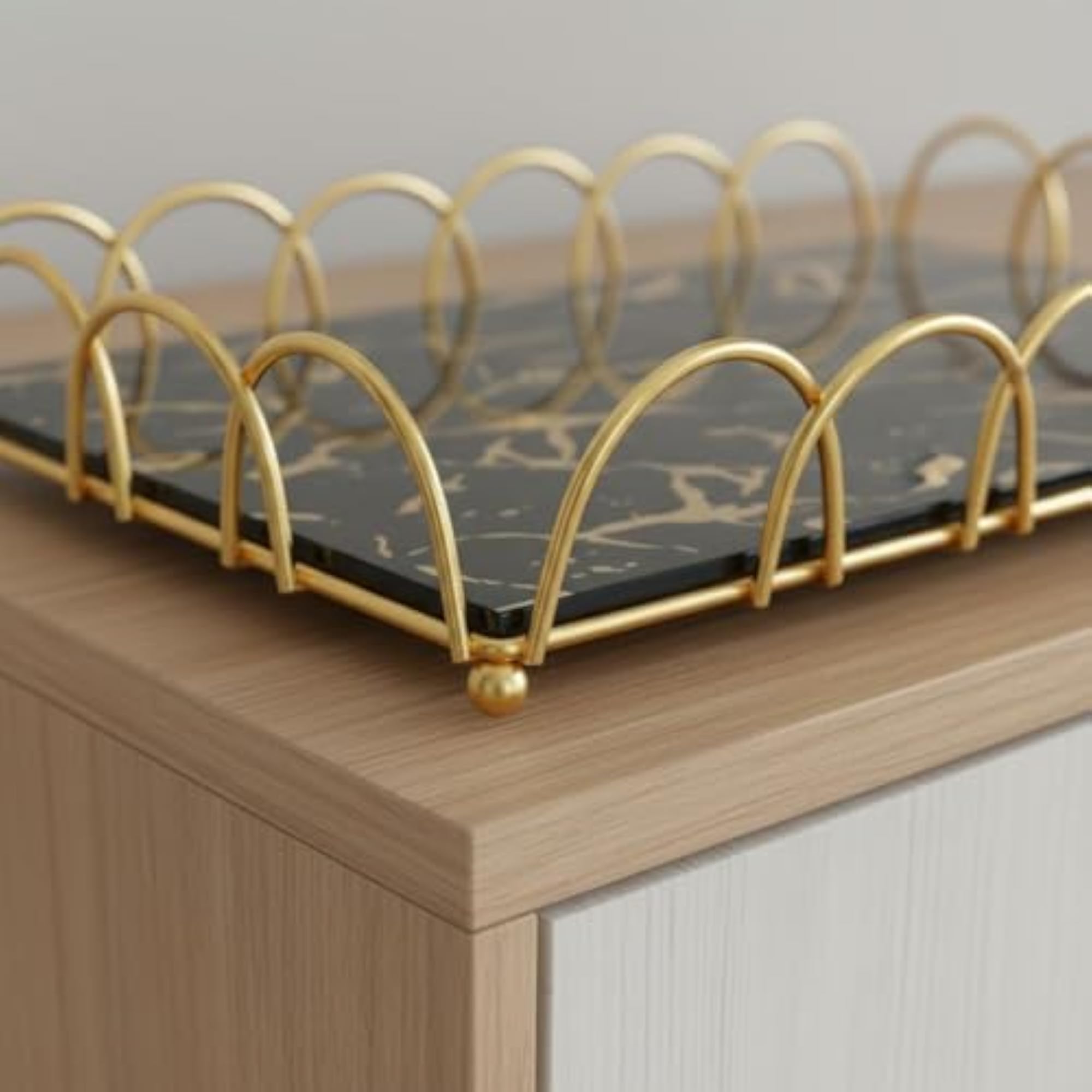 Arched Design Decorative Tray Set