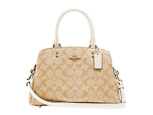 COACH Signature Mini Lillie Carryall Light Khaki/Chalk One Size