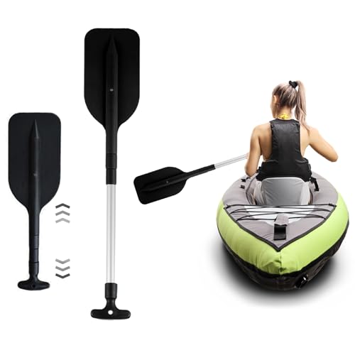 Pagaies de bateau télescopiques d'urgence légères pour canoë et gonflable