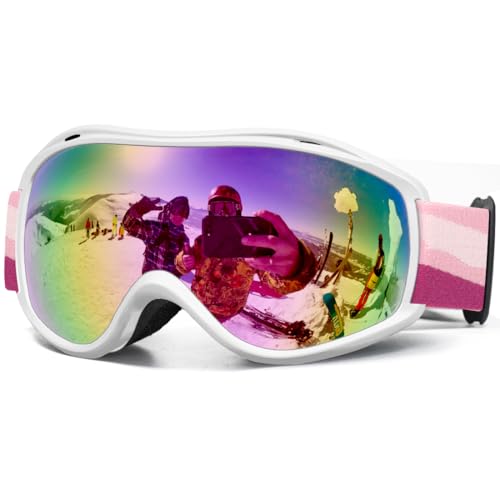 AVV Ski Goggles UV Protection, Anti-Fog Snowboard Snow Goggles OTG for Men Women...