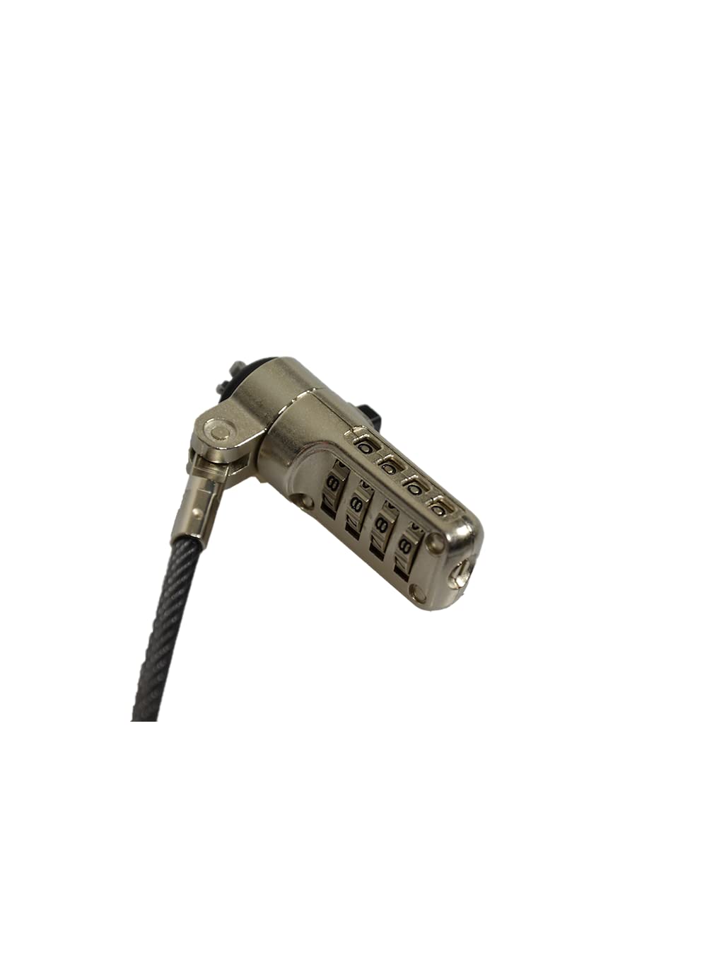 Câble De Sécurité à Code 4 Chiffres - Compatible Slot Noble Wedge - Pour Ordinateur Portable, écran, Projecteur