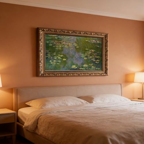 Toile nénuphars Claude Monet pour masquer un mur vide efficacement