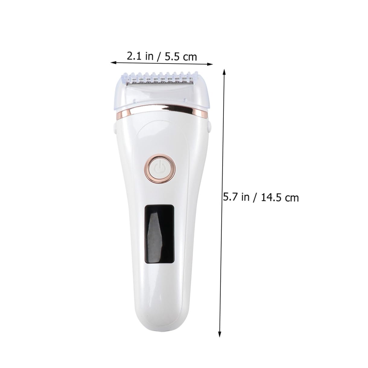 Healeved Epilatore Elettrico Donna Rasoio Corpo e Bikini Display Led, Ricaricabile Usb, Pelle Liscia, Materiale Abs e Acciaio Inox