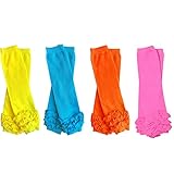 Bright 4 pack girls baby and toddler leg warmers by juDanzy