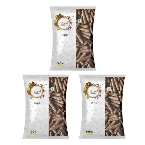 Image of Chounk Premium Long Pepper Whole-150 Gram (50 Gram X 3 Pack)|(Pipli, Pippli, Pimpli, Pipar, Tippili, Adhimadhuram, Pippalu, Adavi Miriyalu)