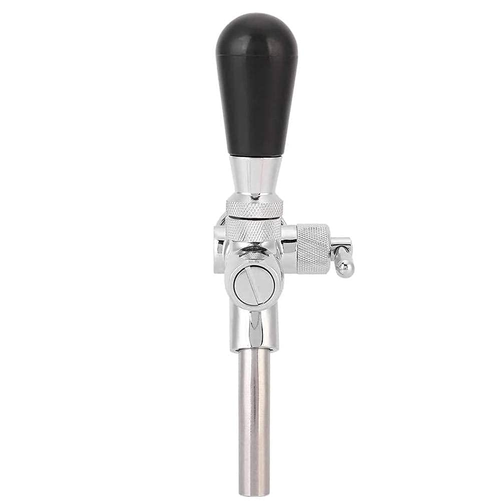Grifo De Barril Cerveza Barril Ajustable, Grifo De Acero Inoxidable De Barril De Cerveza De Barril Con Control De Flujo De Líquido De Bloqueo De Bola, 7.7 x 7.1 Pulgadas